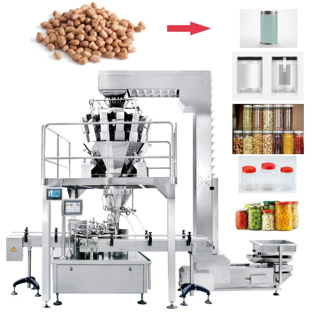 Auto 14 Heads Multihead Combination Weigher Packaging Snack Foods Chips Canning and Weighing System for Efficient Food Packing Machine