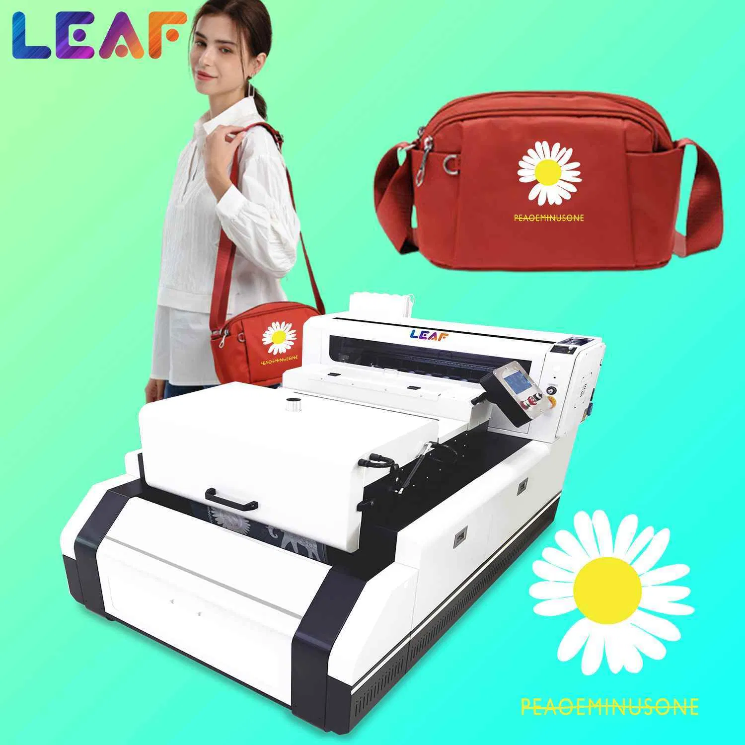 Leaf 60cm DTF Printer &amp; Shake Powder System: Unleash Your Creativity with Dual i3200 Heads