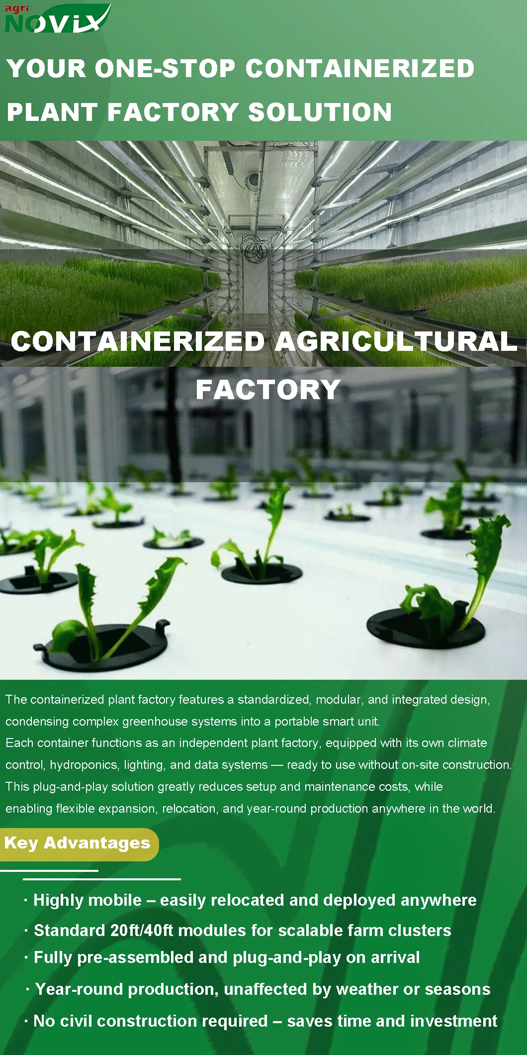 Container Planting System Layout