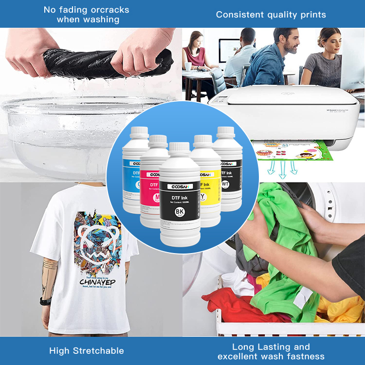 High Density Hybrid Heat Transfer Cmyk White Printing Film Dtf Ink