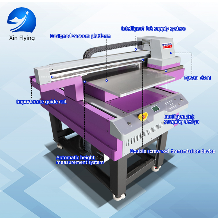 3PCS Dx11 UV 6090 Flatbed Printer Printing Machine