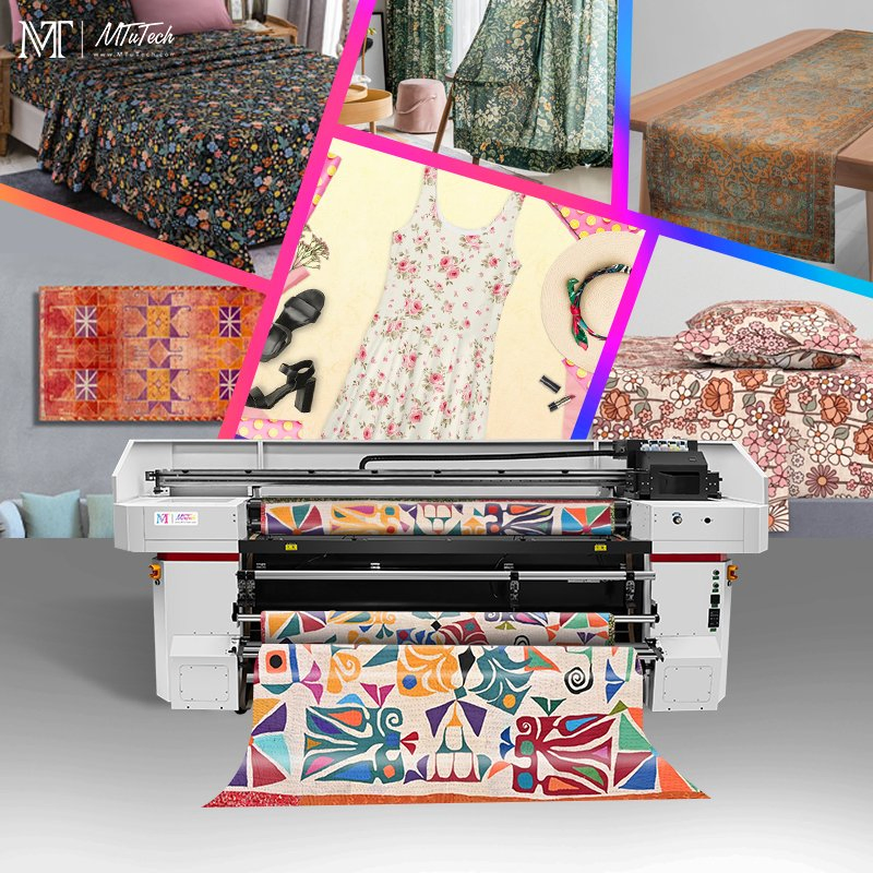 Mt Mtutech Industrial High Resolution Digital Fabric/Cotton/Silk Sublimation Textile Printing Machine