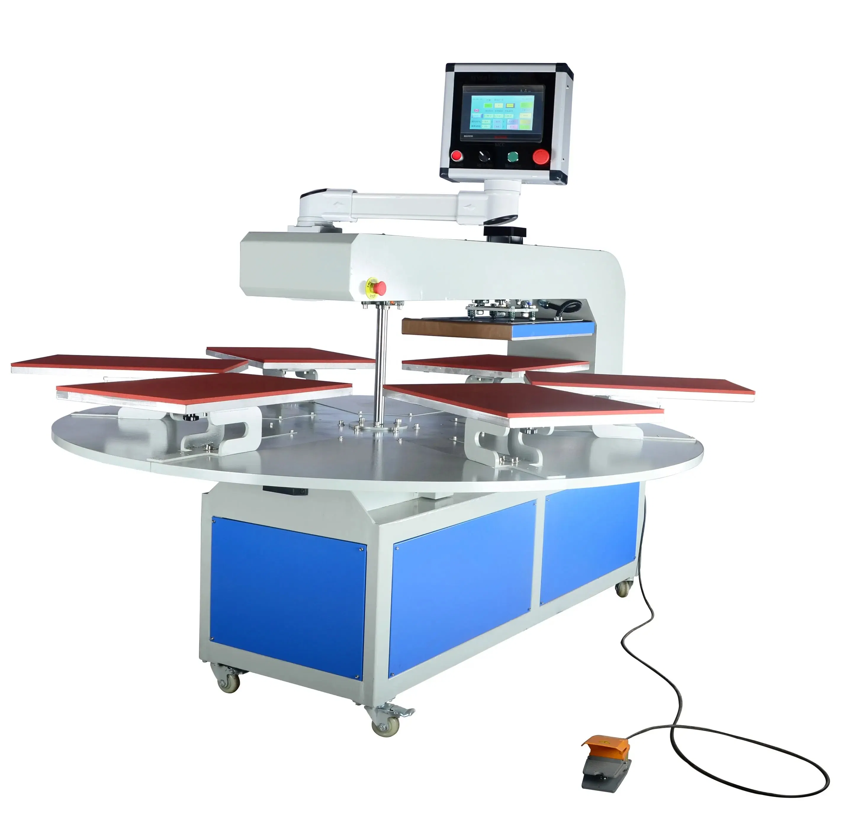 Industrial Rotary Heat Press Machine for Sublimation Paper Transfer on Fabric Roll Continuous Printing for Apparel and Home Textile
