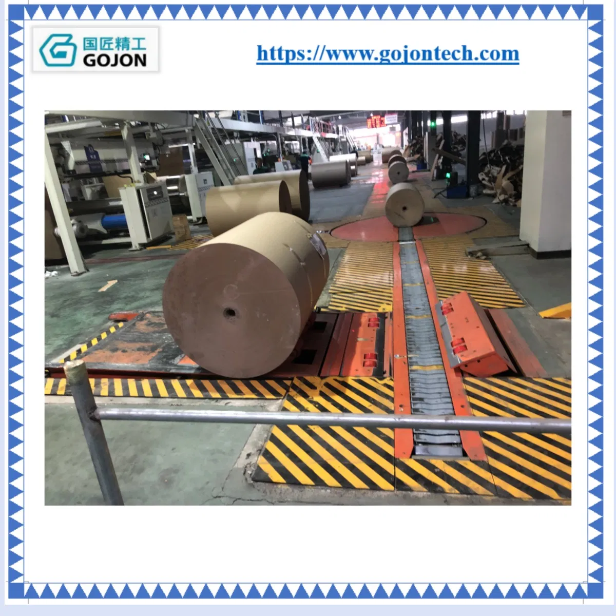 Automatic Paper Roll Transport System with Conveyor Belt for Printing &amp; Packaging Industry