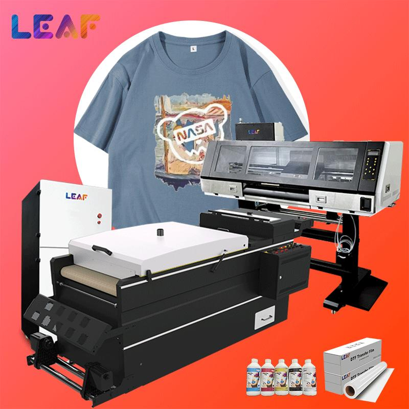 LEAF Large Format DTF Printer 4 head i3200 60cm DTF Powder Machine for Custom Apparel Printing
