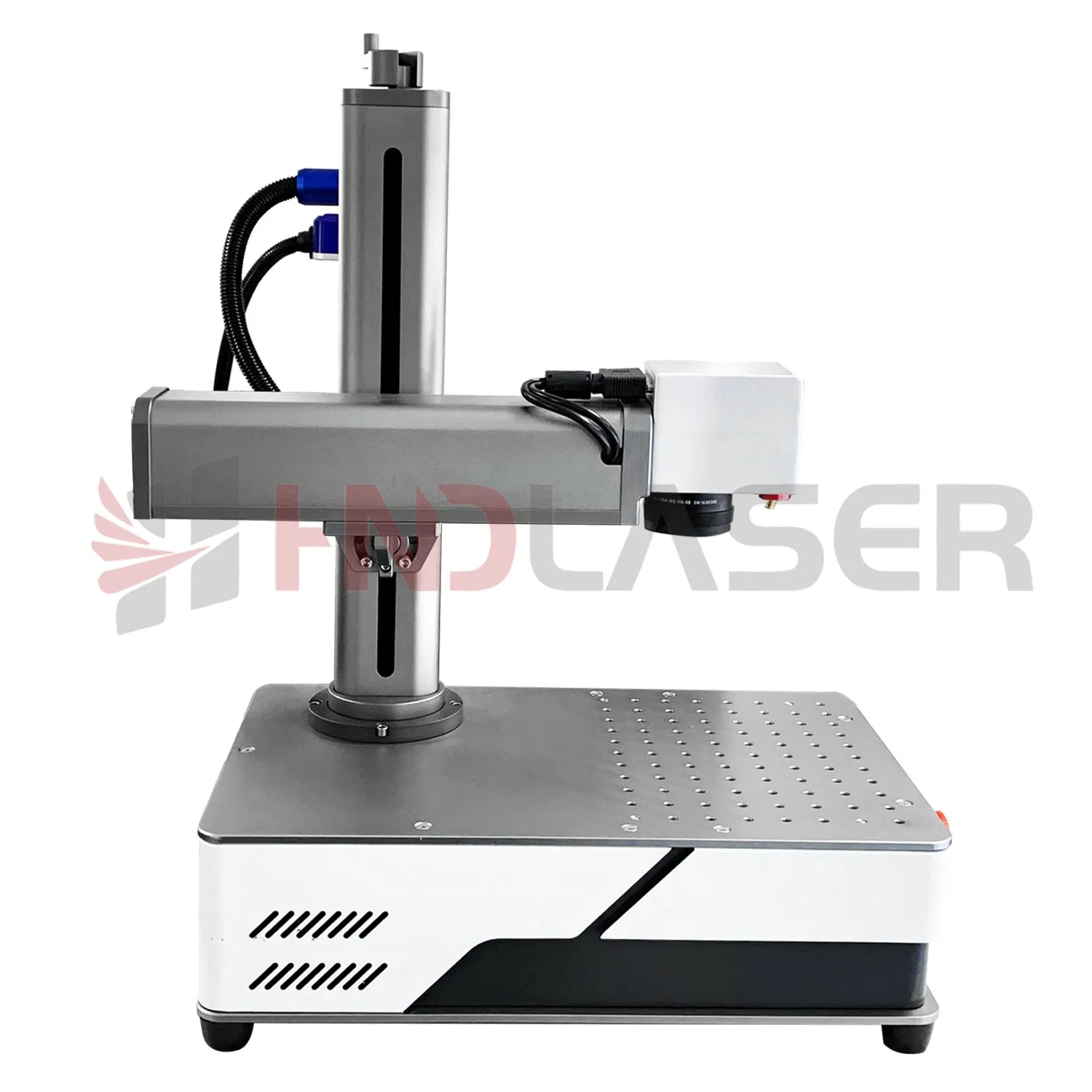 30W 50W 100W Split Portable Small Business Card Label Ideas Phone Case Logo Galvo Marker Fiber Laser Marking Engraving Printing Machine for Metal Jewelry Glass