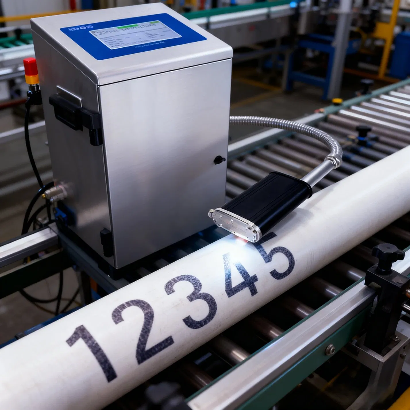 Docod Dod Drop-on-Demand Coding Inkjet Printer D100 Series Large Character Barcode Batch Date Printing Machine for Board Metal