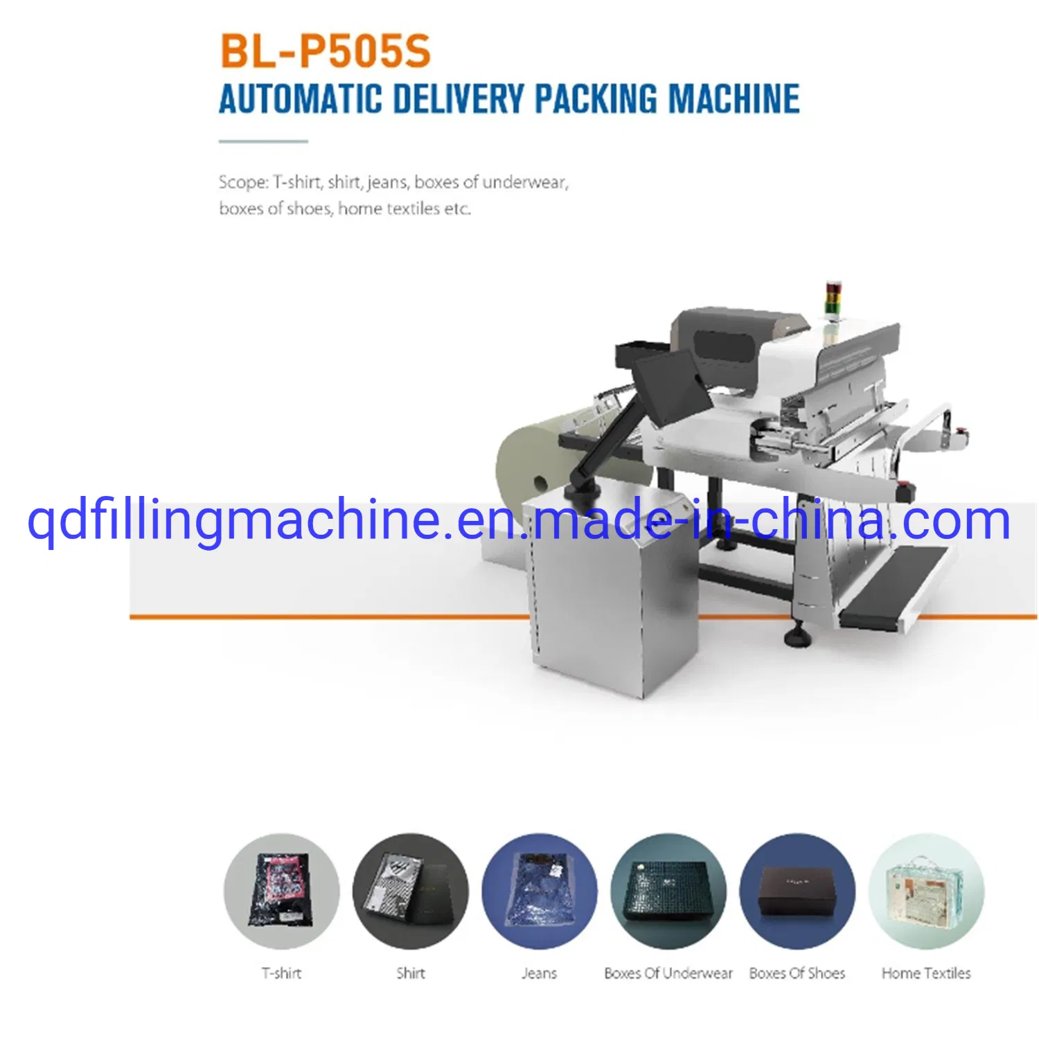 Automatic E-Shop Easy Garment Textile Printing and Packing Machine