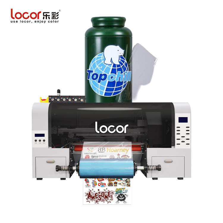 Locor Hybrid UV Dtf Printer Roll Laminating 2 in 1 UV Printing A3 UV Dtf Sticker Printer