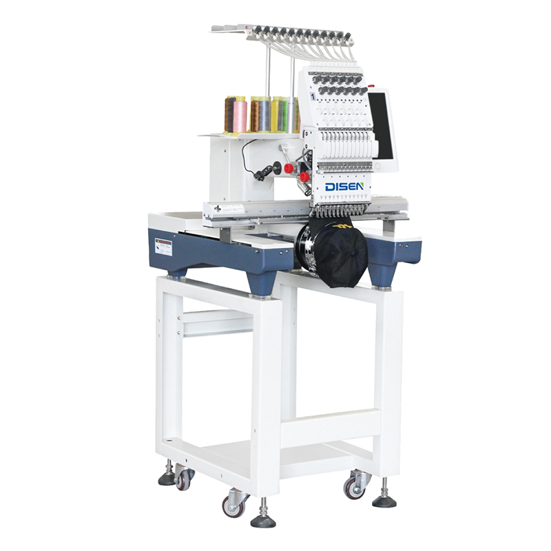 Single Head Computerized Custcap Flat T-Shirt Embroidery Machine Cap Custom Logo with 3D Embroidery Printing Machine