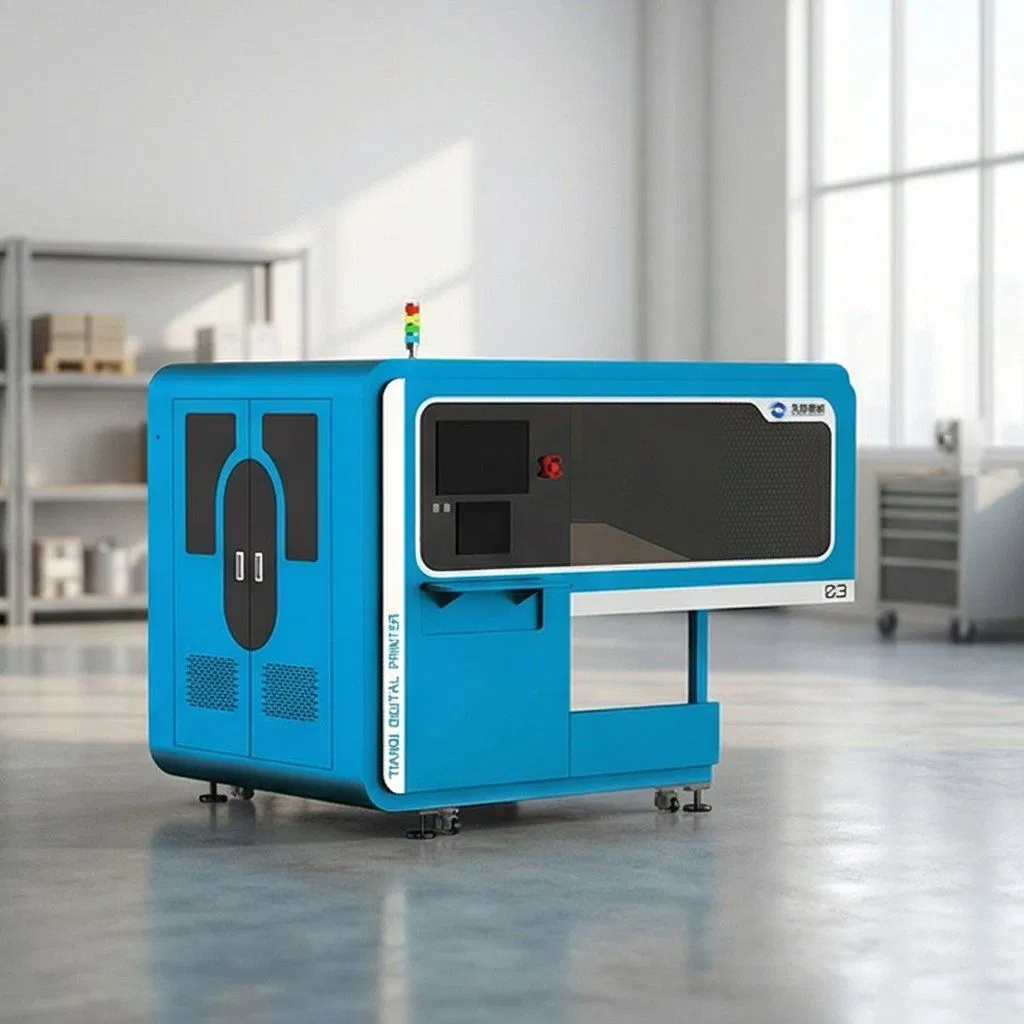 4 Starfire 1024 Printheads-Equipped Elliptical Digital Textile Printing Machine for White Ink