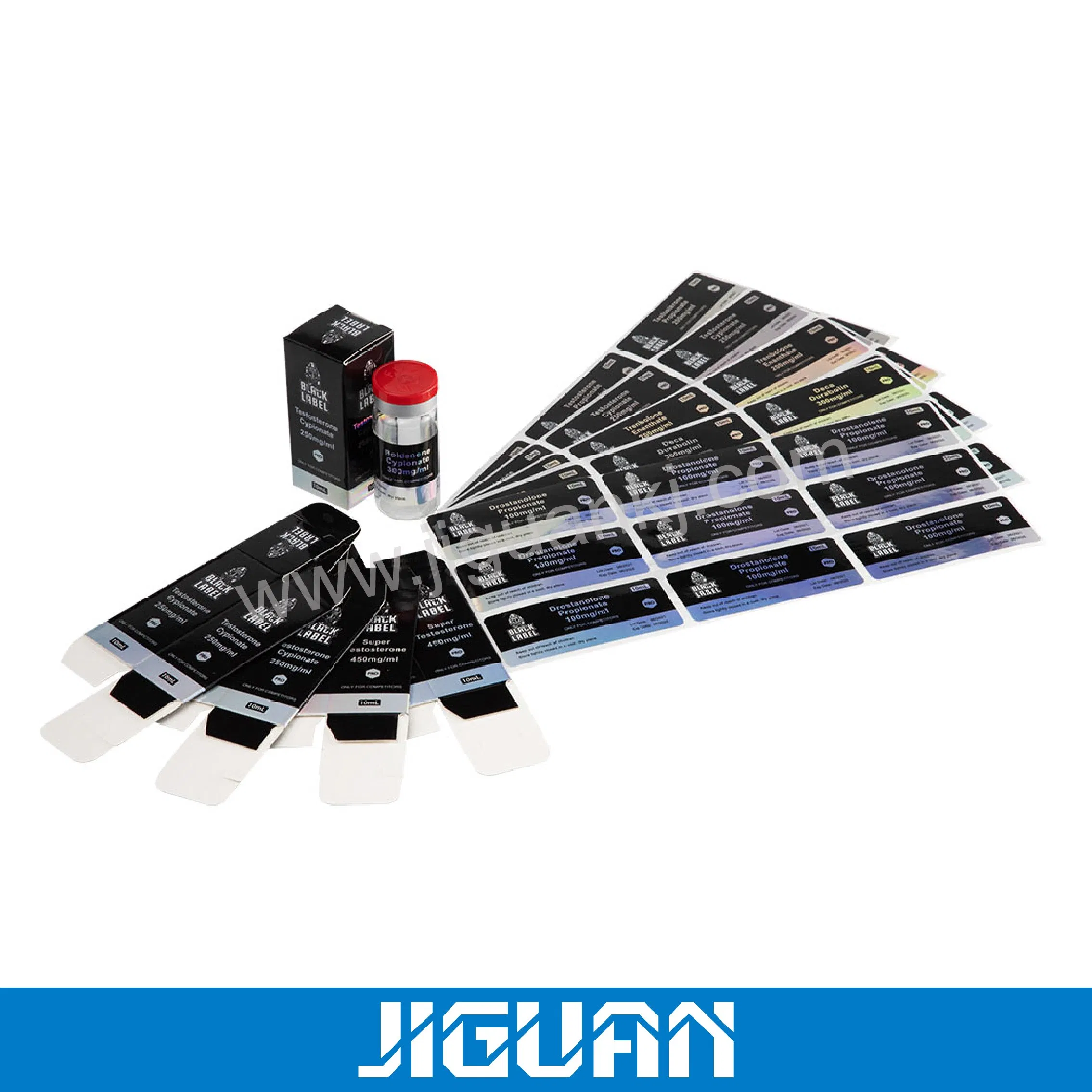 Custom Printing Self Adhesive Pill Bottle Medical Hologram Pet Pharmaceutical Peptide Steroid Oral Tablet 2ml 10ml 15ml 20ml 30ml Vial Sticker Labels