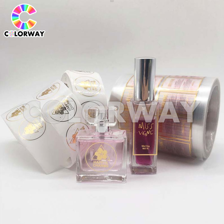 Skin Care Make up Waterproof Custom Roll Hologram Gold Silver Foil Stamping UV Printed Pharmaceutical Medicine Drug Perfume Cosmetic Self Adhesive Sticker Label