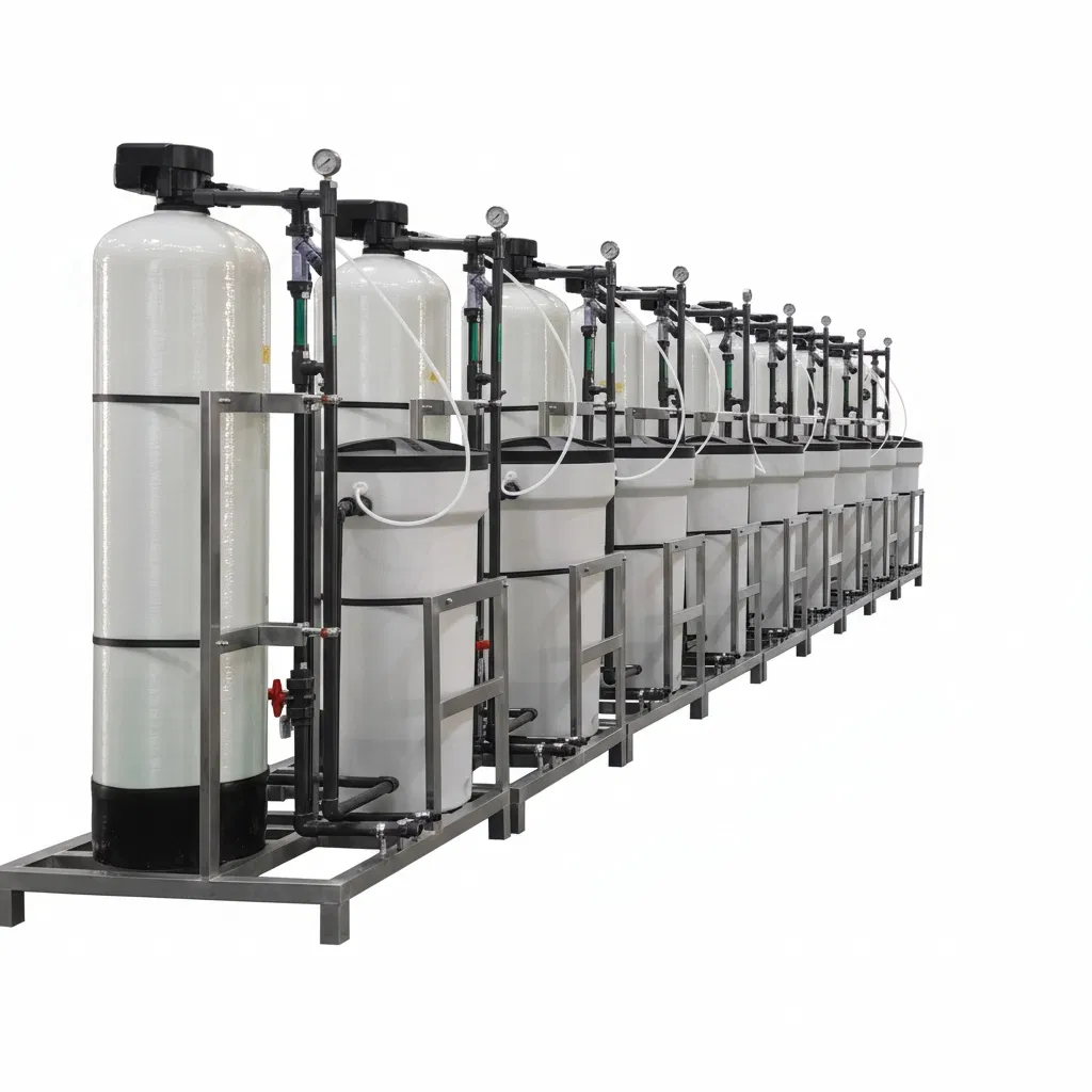 System for Water Softener Low-Maintenance Magnesium Removal for Textiles