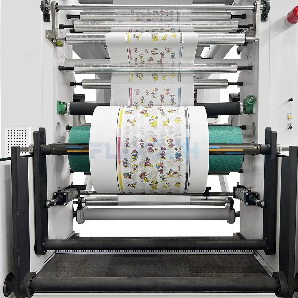 4 Color Non Woven Flexographic Printing Equipment for Fabric Roll Production