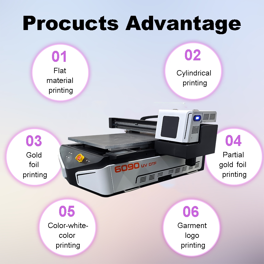 UV Flatbed Plotter Printer Metal Sheet Hybrid Single UV Dtf 60 90 13200 UV Flatbed Printer with Camera