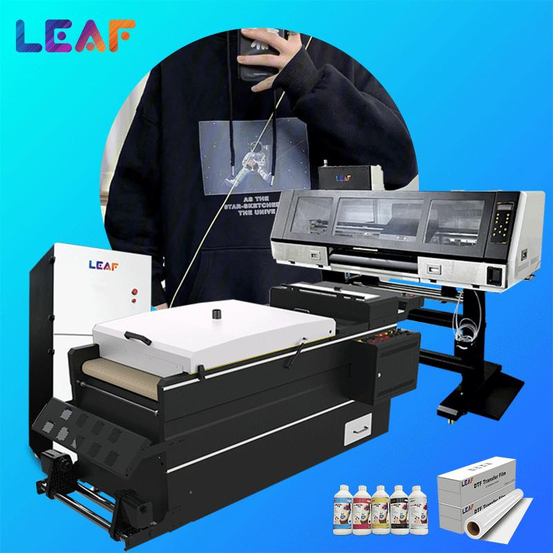 LEAF Large Format DTF Printer 4 head i3200 60cm DTF Powder Machine for Custom Apparel Printing