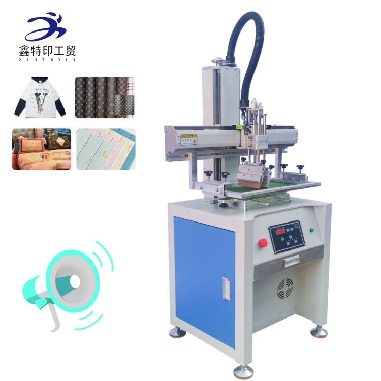 Efficient Vertical Flat Screen Printing Machine for Custom Apparel and Merchandise