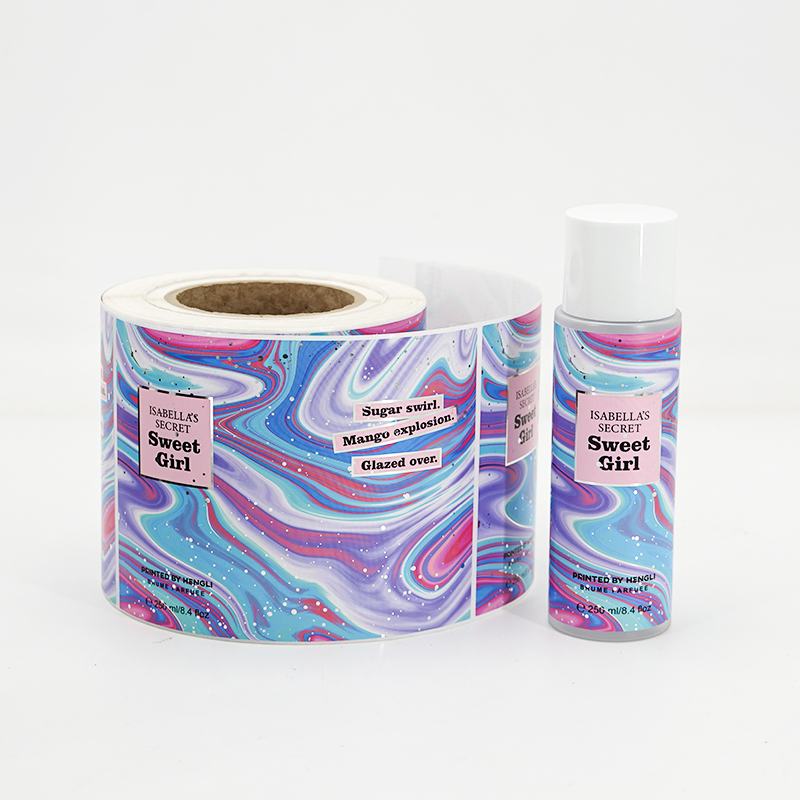 Custom Vinyl Waterproof Hair Oil Perfume Bottle Candle Jar Packaging Label Roll