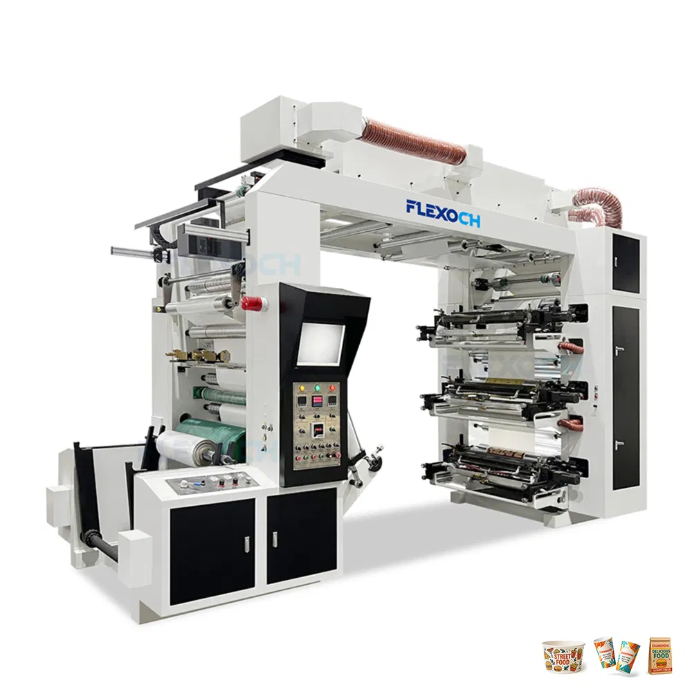 Automatic 6 Color Flexographic Printing Equipment for Copy Paper Tissue Paper Roll