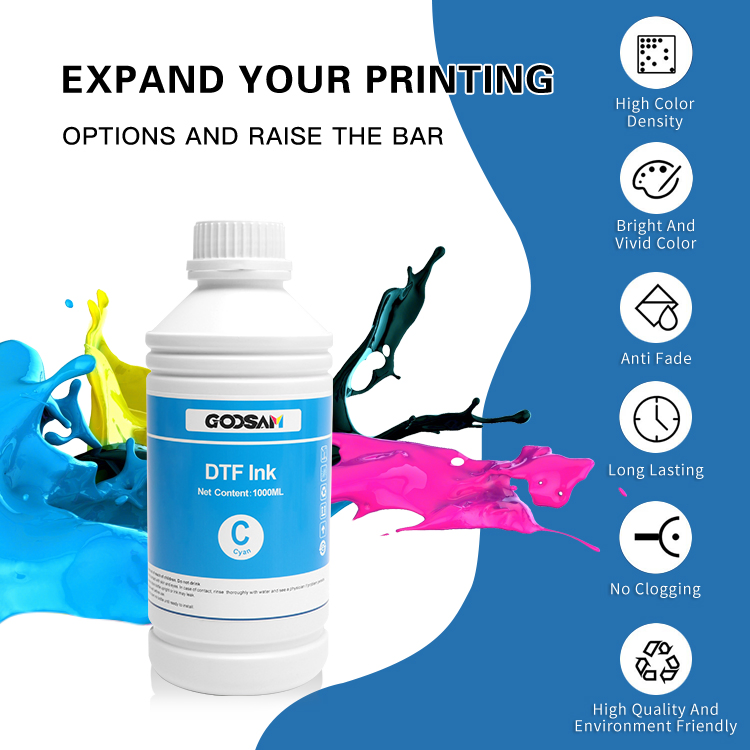 High Density Hybrid Heat Transfer Cmyk White Printing Film Dtf Ink