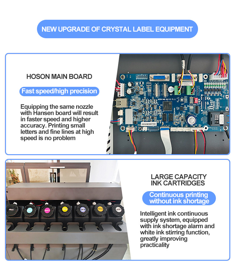 1.80 M Custom Cold Transfer A1 Roll Ab Film Sticker 3D UV Dtf Printer Printing Machine on Film Glass Bottle