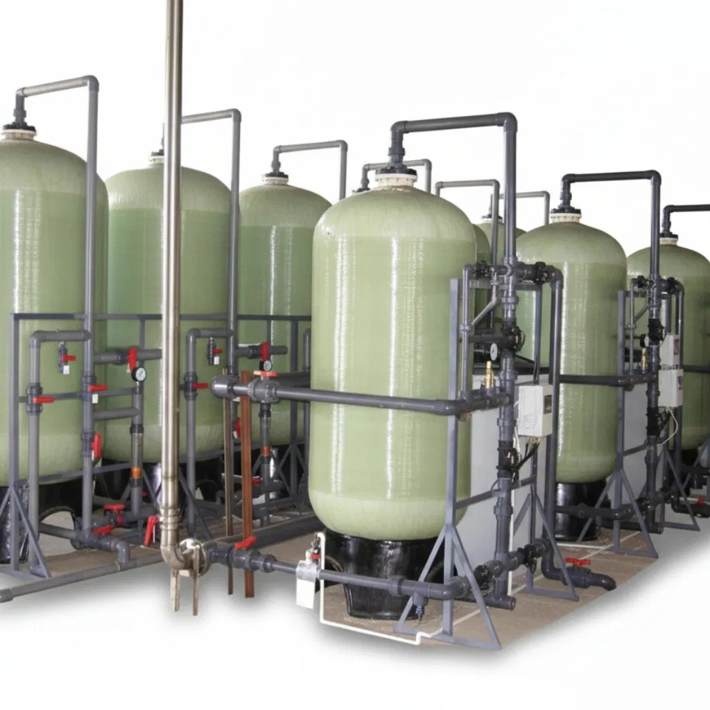 System for Water Softener Low-Maintenance Magnesium Removal for Textiles