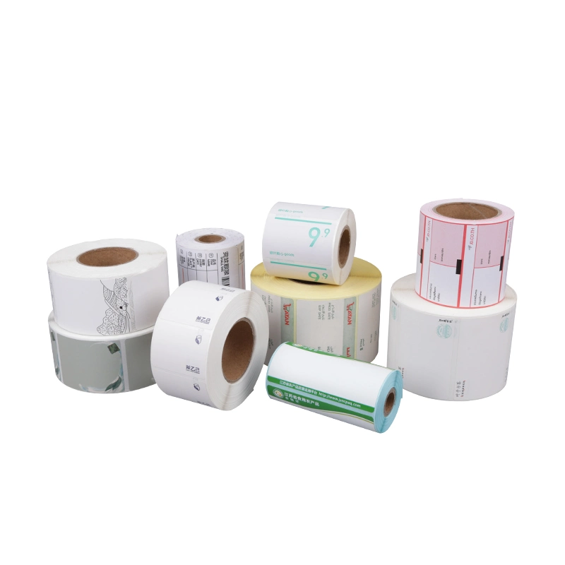 Custom Thermal Adhesive Shipping Labels 2''*1'' Thermal Mailing Address Paper Direct Thermal Barcode Sticker Label Rolls