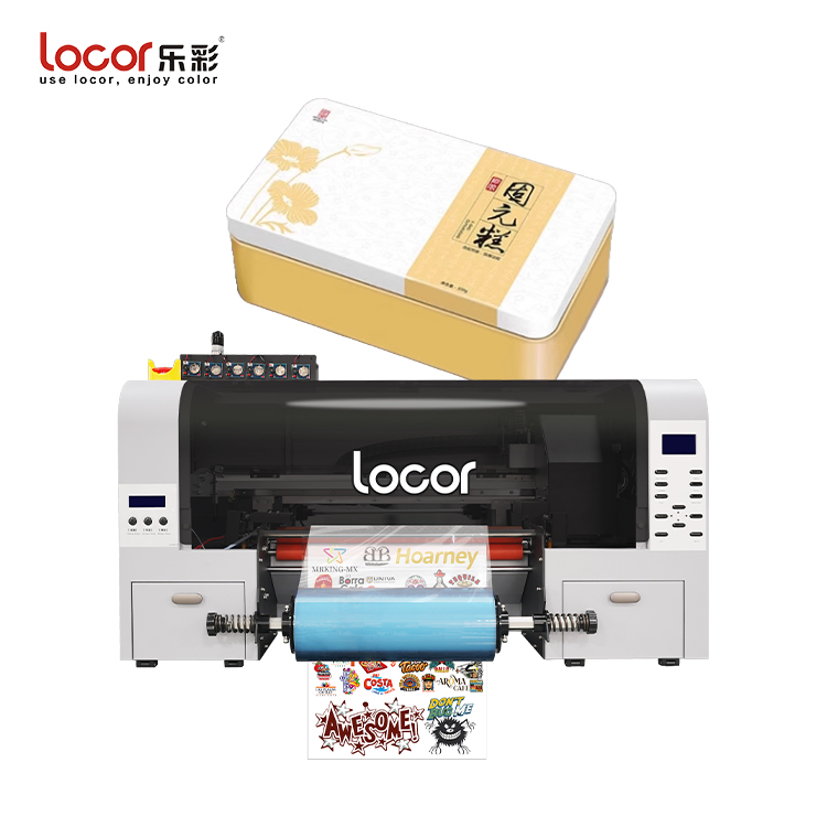 Locor Hybrid UV Dtf Printer Roll Laminating 2 in 1 UV Printing A3 UV Dtf Sticker Printer