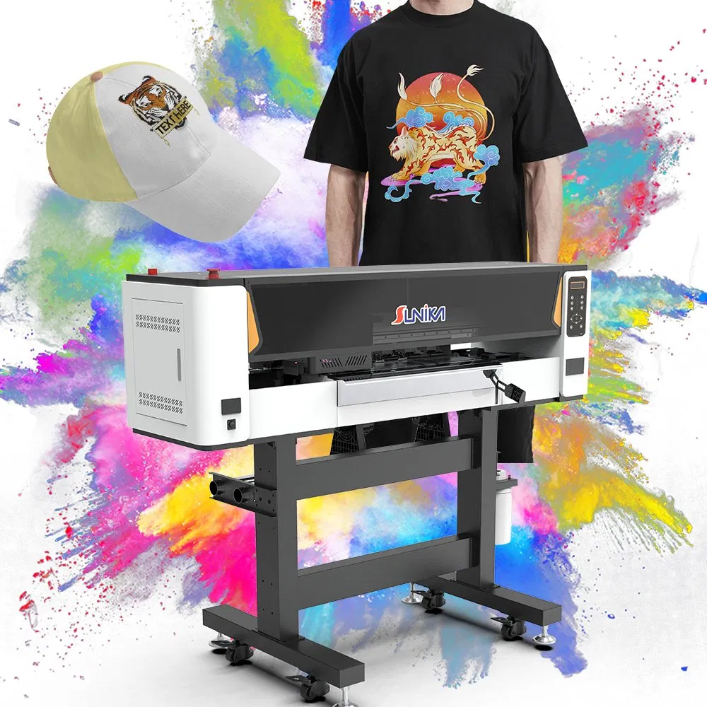 Sunika High Quality Transparent Pet Film Transfer 60 Cm Fabric White Ink Dtf Printer T-Shirt Printing Machine with Dual I3200 Printheads