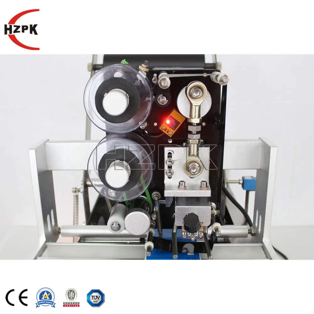 Hzpk Round Bottle Label Printing Labeling Machine for Small Business