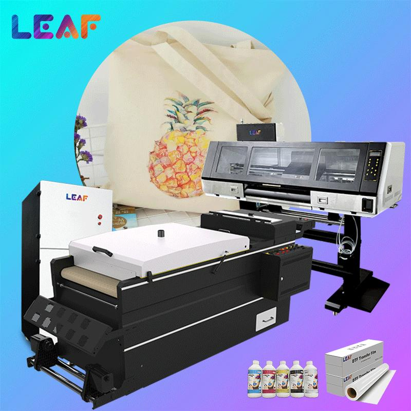 LEAF Large Format DTF Printer 4 head i3200 60cm DTF Powder Machine for Custom Apparel Printing
