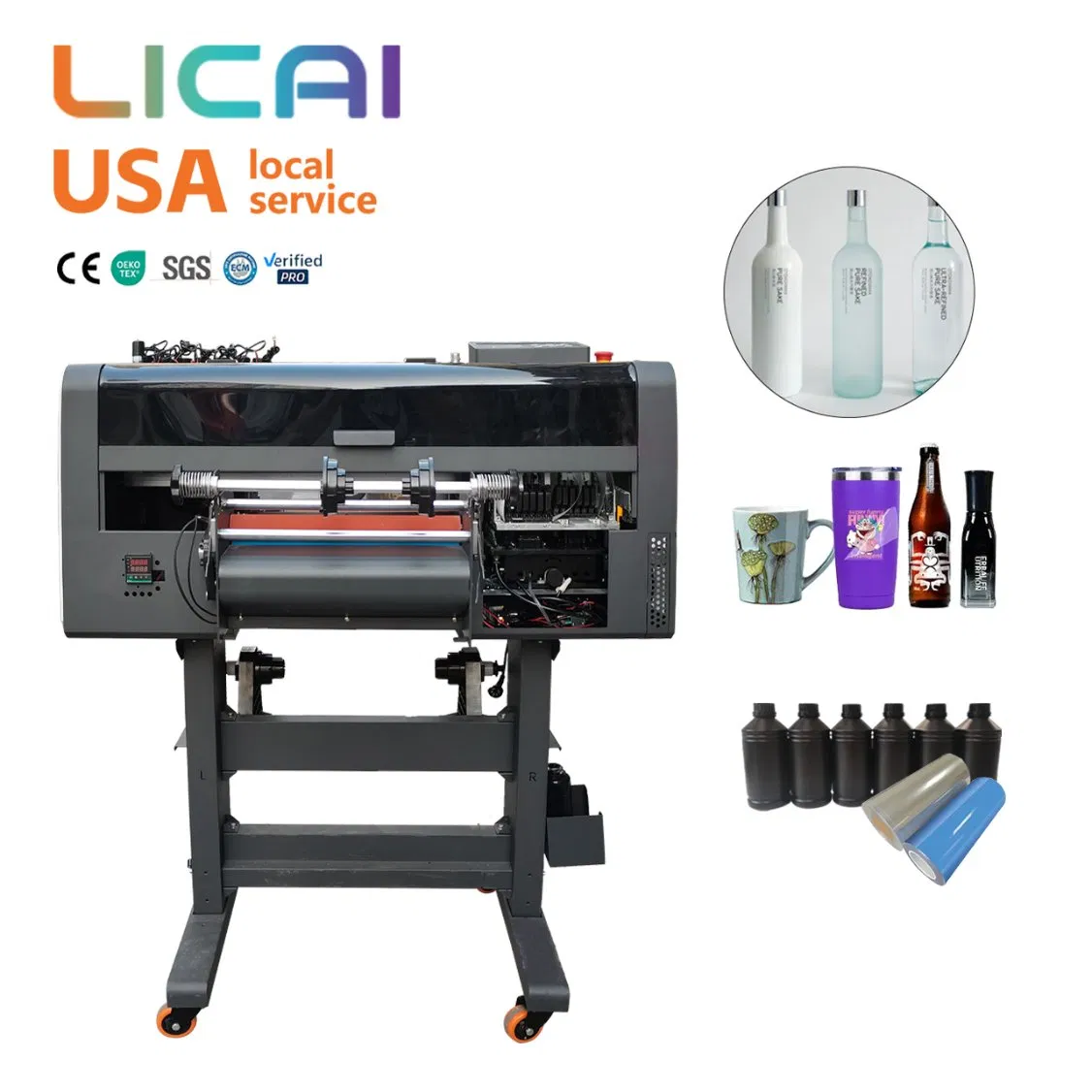 Hot-Selling Property All in One A3 30cm XP600 Size UV Sticker Pet Film Transfer Printing Machine with Laminating UV Dtf Printer Roll to Roll