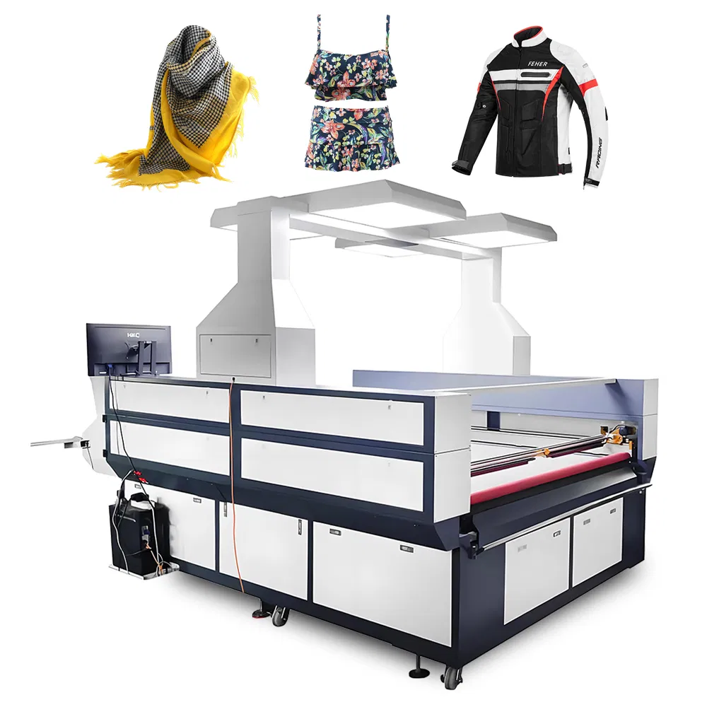 1.8X1.4m Two Head Apparel Laser Cutting Machine for Digital Printing Textile Cloth Sublimation Fabric