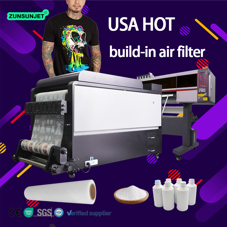 Machine D'impression D'imprimante Dtf Impresora 60cm 4 Cabezales Dtf Fabric Printing Machine for Small Business