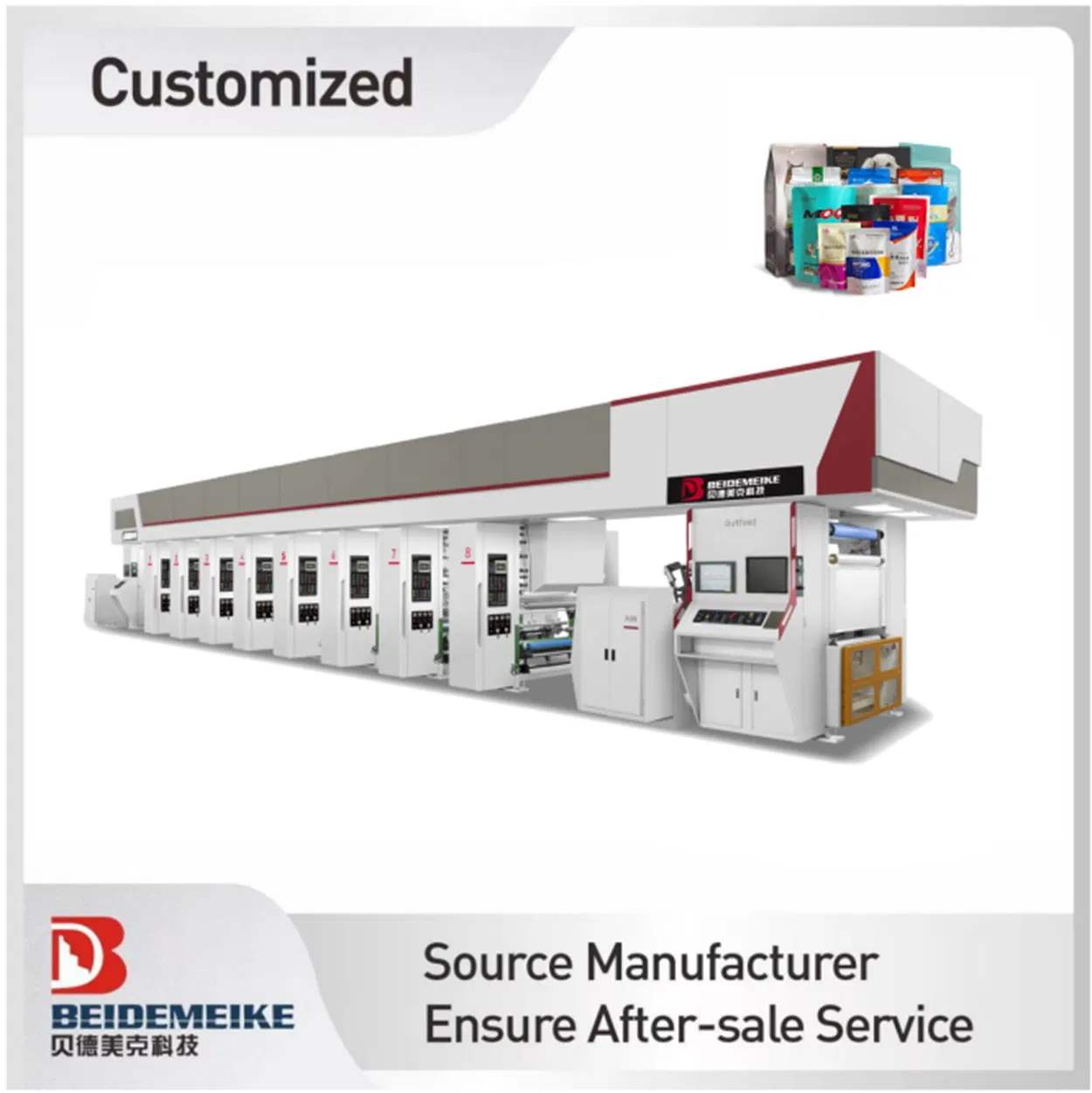 Precision Eight Color Rotogravure Printing Equipment for Enhanced Packaging Quality
