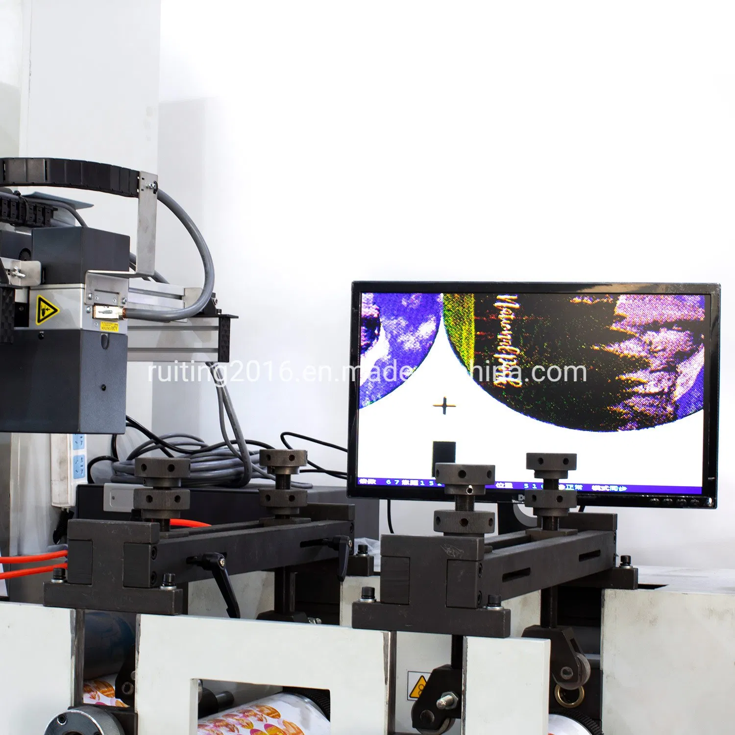 Mini 1 Color Aluminum Foil Roll to Roll Printing Machine with UV Printer