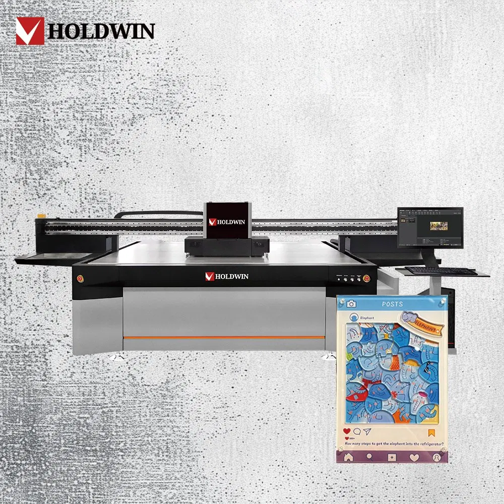 Holdwin China Factory Supply Digital Printing UV Machine Large Format Equipment with G5/G6 Flatbed Machine