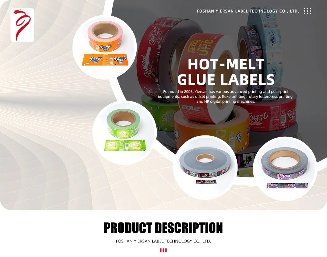 OPP BOPP Hot-Melt Glue Labels