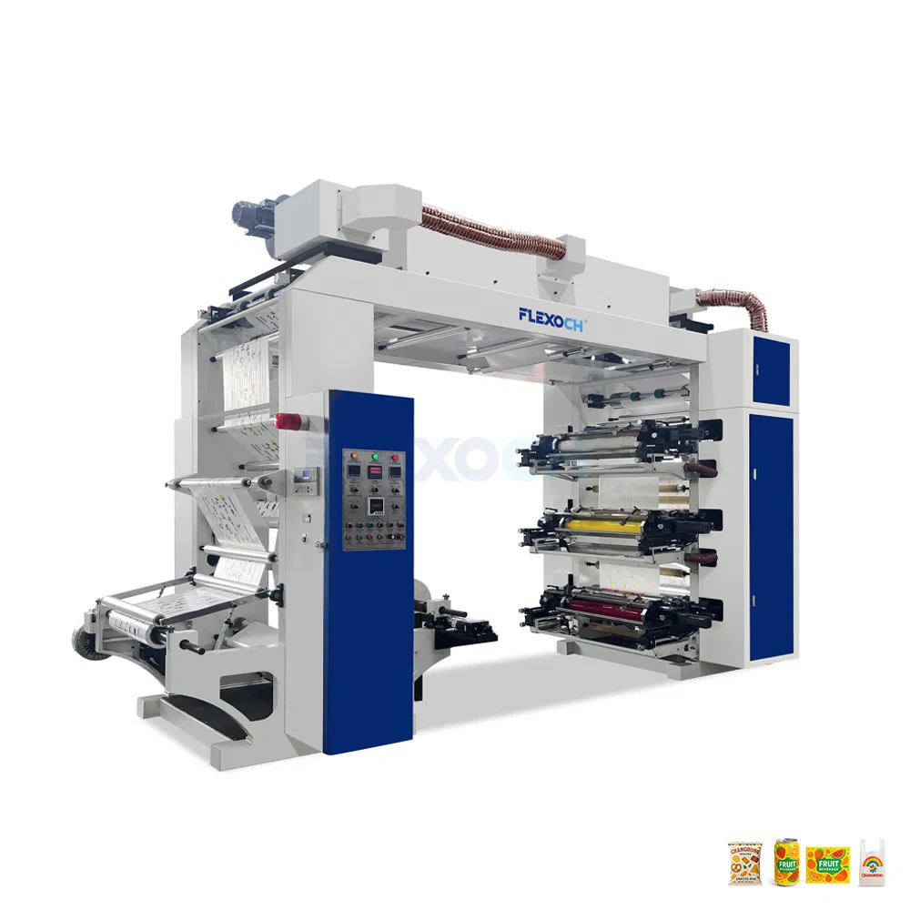 6 Color Shopping Bag Flexo Flexographic Printing Machine for Small Business Price