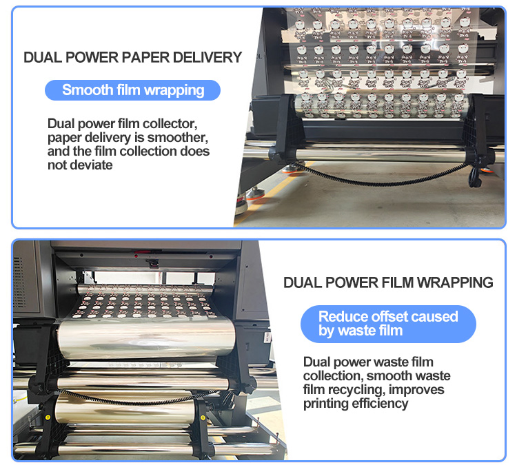 1.80 M Custom Cold Transfer A1 Roll Ab Film Sticker 3D UV Dtf Printer Printing Machine on Film Glass Bottle