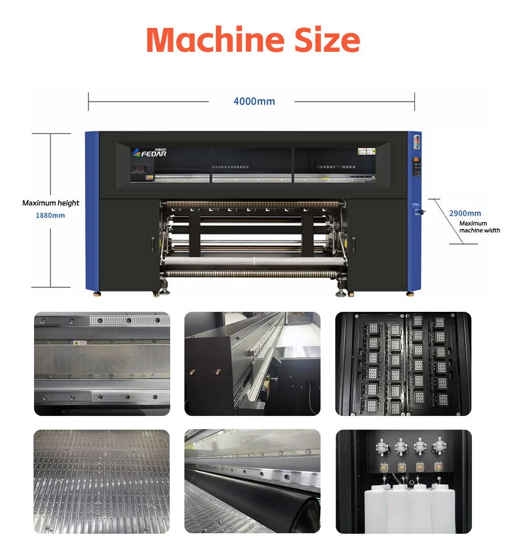 Professional 24-Head Epson I3200 Sublimation Printing Machine 1.9m Wide for Apparel and Home Fabrics