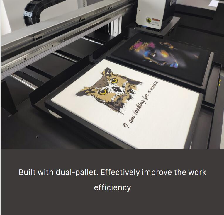 Automatic Dual I3200 Printhead A2 Size Dual Platform T Shirt Printing Machine Photo Quality Cmyk White Ink Good for Starting a Small Business Sinocolor Tp-600d