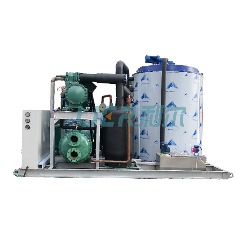 Supermarket Seafood Preservation 10t Commercial Flake Ice Systems