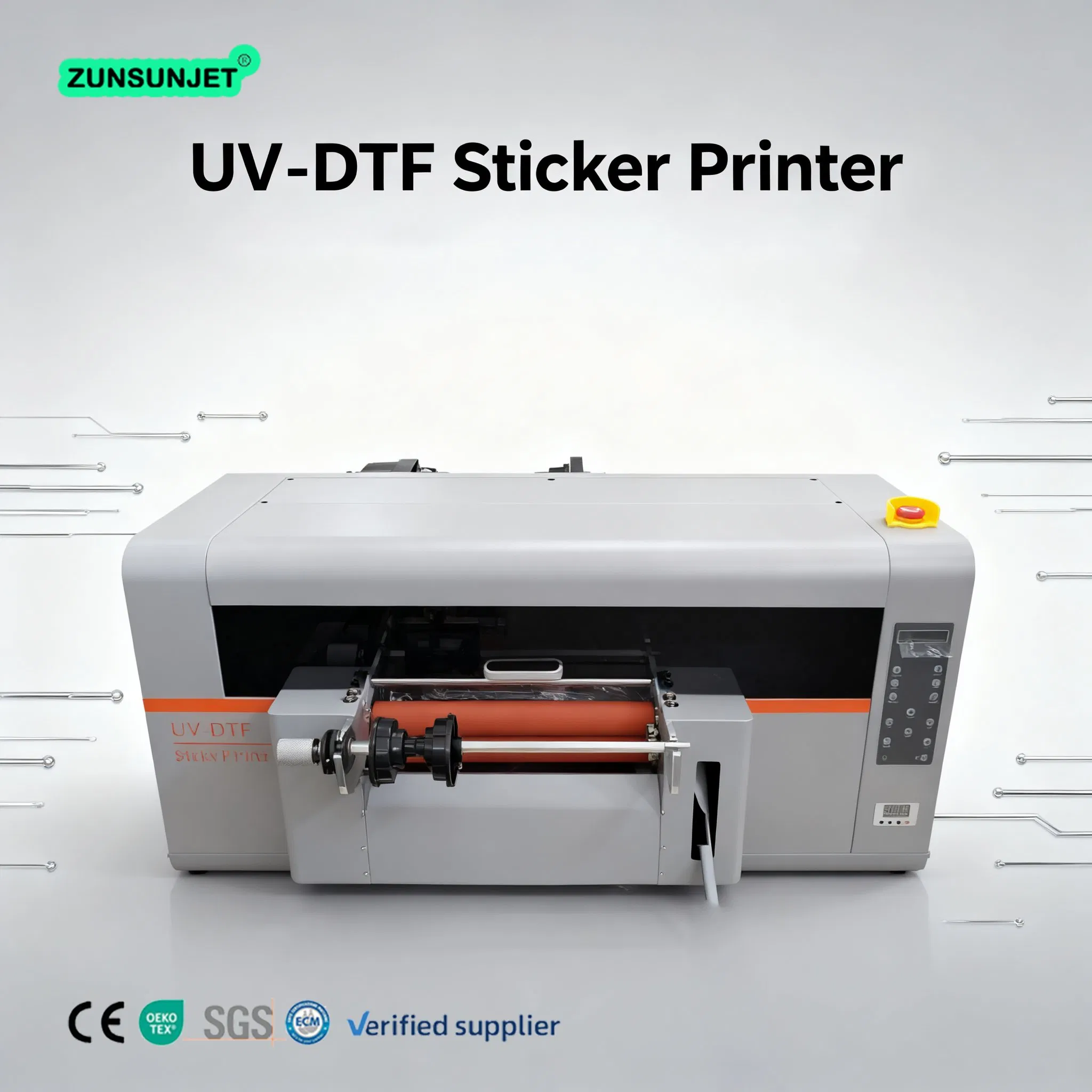 UV Dtf Printer Machine Pizza Cardboard UV Flatbed Plotter Printer Metal Sheet Hybrid Single UV Dtf Printer