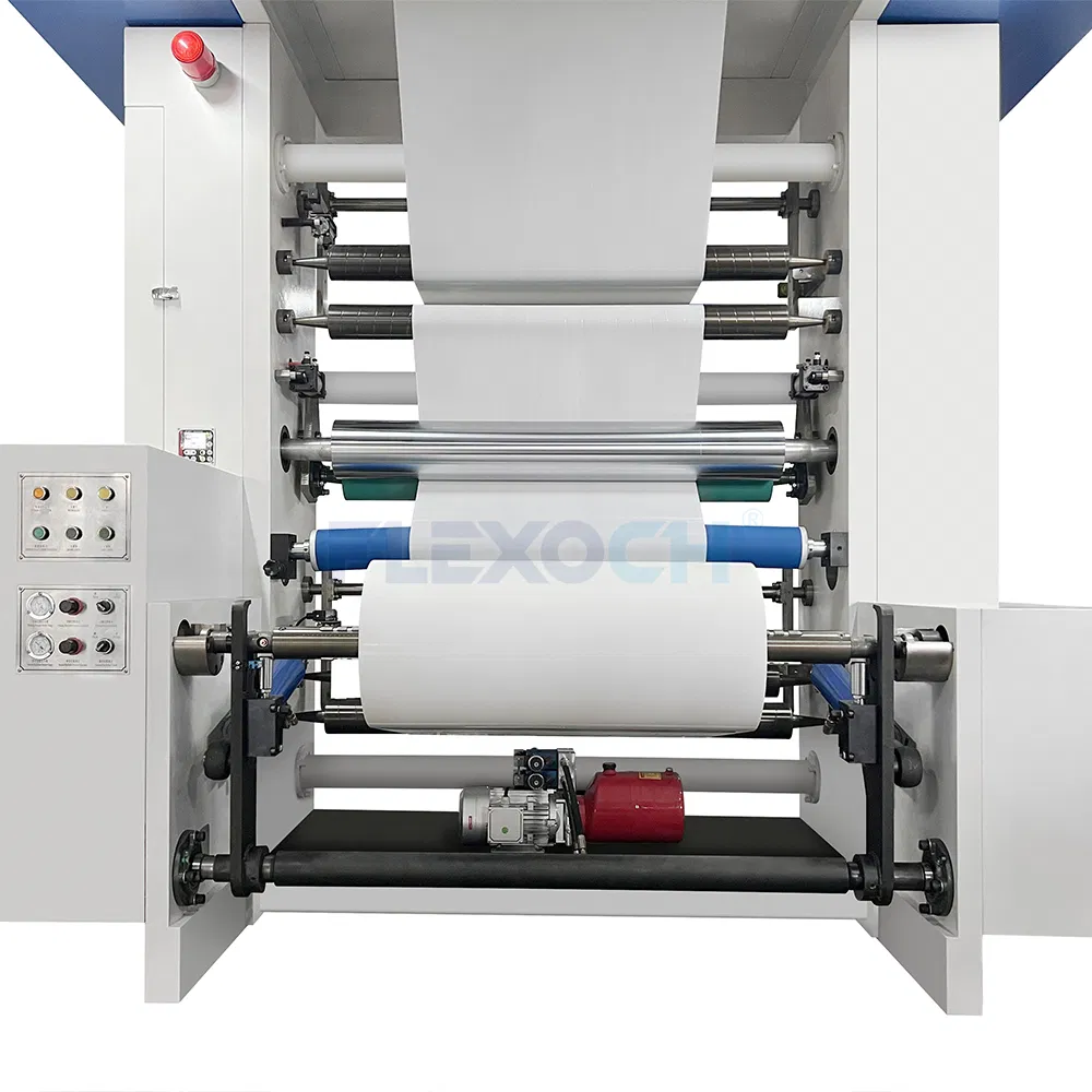 Central Drum Sleeve Flexographic Printing Equipment for Plastic Bag Roll Packaging