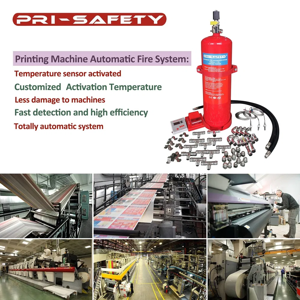Dry Powder Automatic Fire Suppression Systems for Industrial Printing Machines Fss