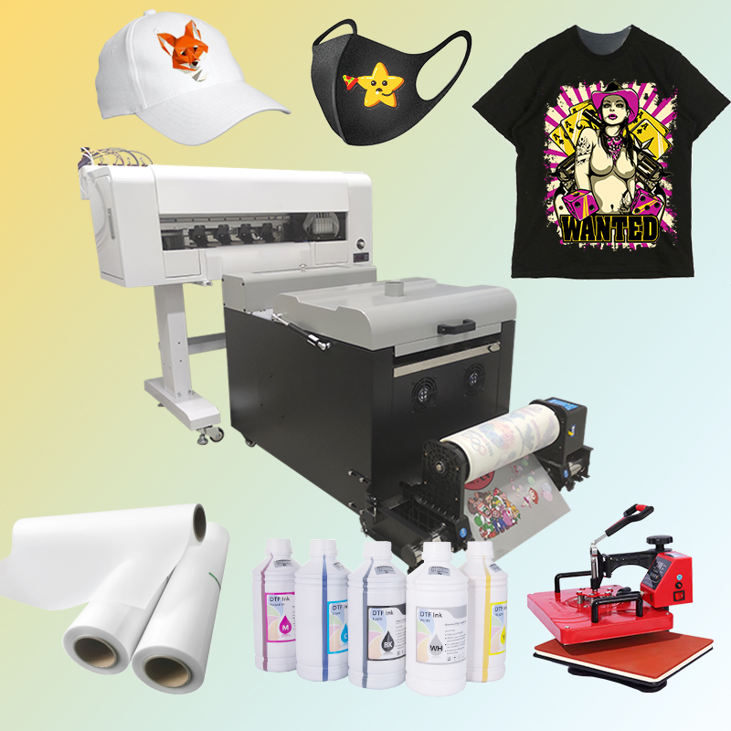 A2 A3 30cm 42cm 60cm Dtf Printer White Dtf Ink T-Shirt Printing Machine Automatic Dft Shaker