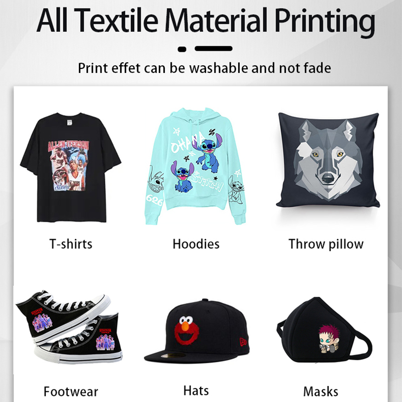 Digital 12inch A3 Dtf White Color Printer Roll to Roll Heat Transfer Pet Film Printing Machine for Cloth Fabric