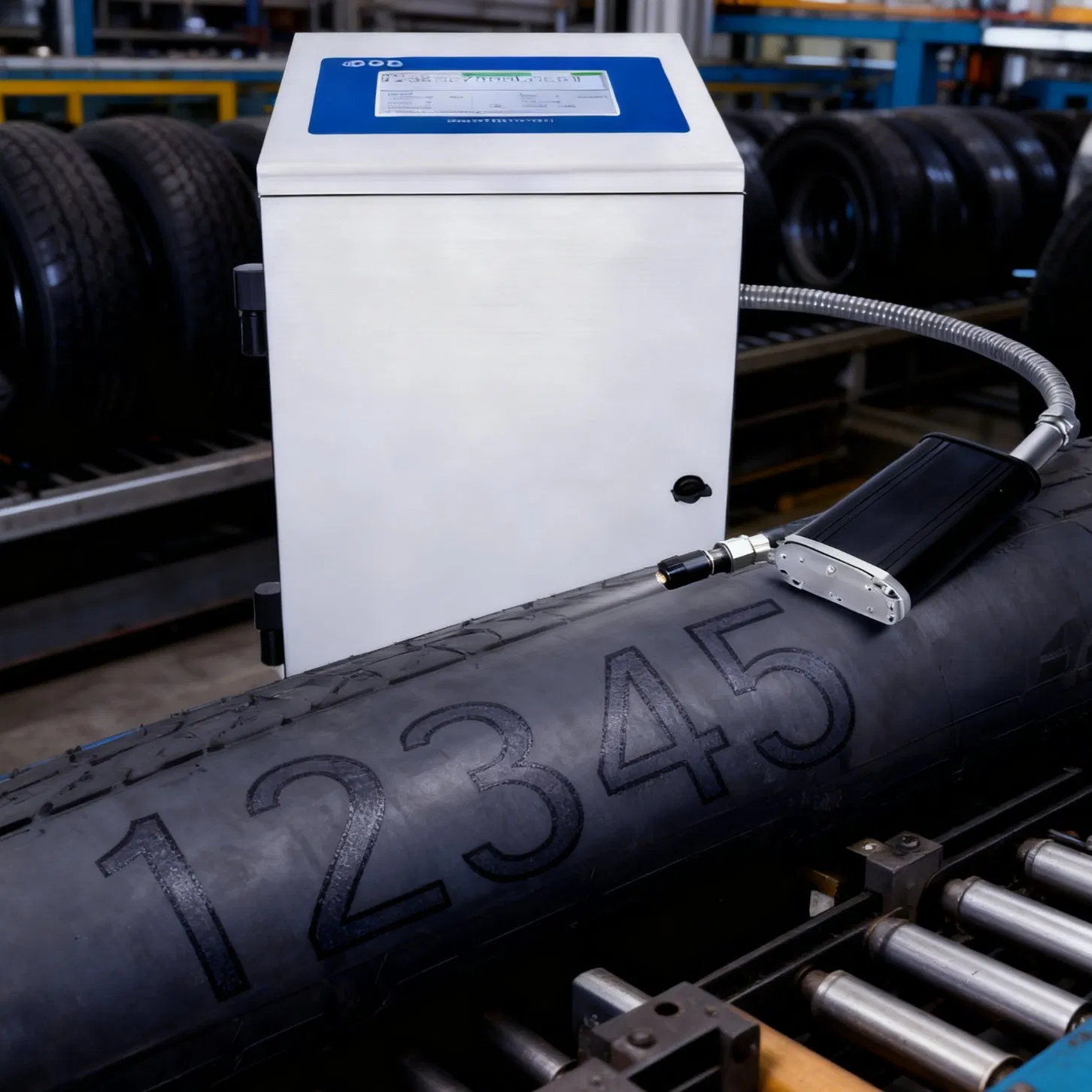 Docod Industrial D100 Barcode Printing Machine White Ink Jet Printer Large Character Dod Inkjet Printer for Paper Fire Hose Bulkbuy